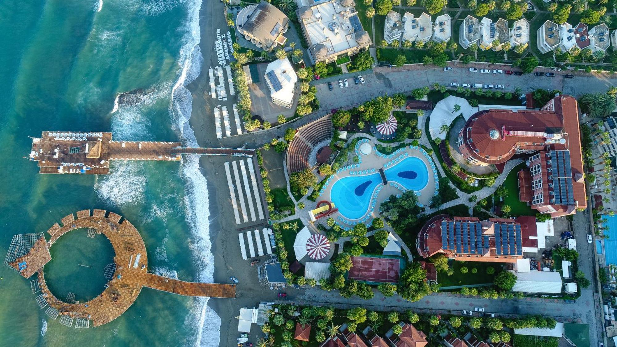 Palmeras Beach Hotel Ultra All Inclusive Конаклы Экстерьер фото